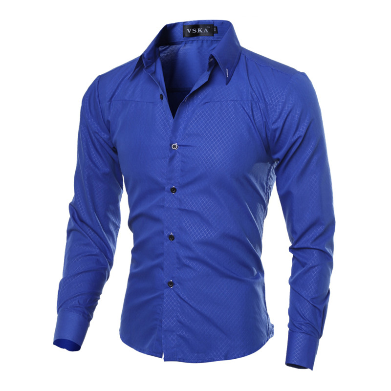 5XL Plus Size Brand-clothing Cotton Mens Clothing Solid Soft Men Shirt