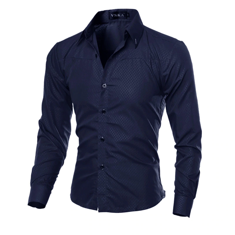 5XL Plus Size Brand-clothing Cotton Mens Clothing Solid Soft Men Shirt